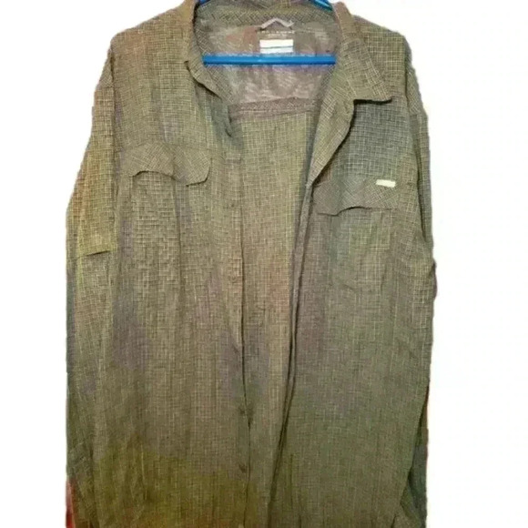 Columbia omni-shade long sleeve button up mens xlt - Picture 1 of 4
